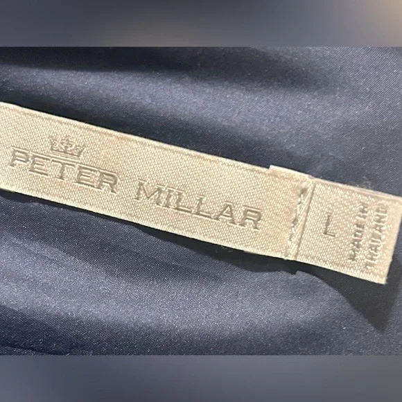 EUC PETER MILLAR Quilted Jacket in Navy Size Large - Picture 9 of 10